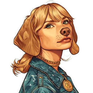 Taylor Swift Dog Coin Vinyl Car Decal Sticker – Waterproof & UV-Resistant 8"