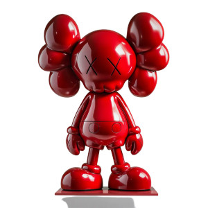 Red Kaws Sculpture Vinyl Car Decal Sticker – Waterproof & UV-Resistant 8" Red Kaws Sculpture Vinyl Car Decal Sticker – Waterproof & UV-Resistant 8"