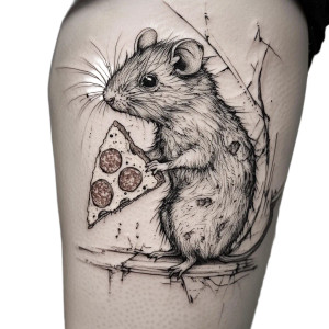 Subway Rat Tattoo Vinyl Car Decal Sticker – Waterproof & UV-Resistant 8" Subway Rat Tattoo Vinyl Car Decal Sticker – Waterproof & UV-Resistant 8"