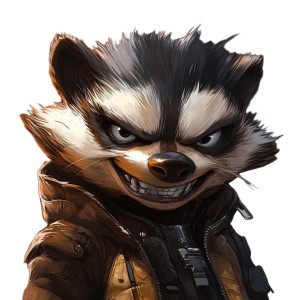 Honey Badger Conker Vinyl Car Decal Sticker – Waterproof & UV-Resistant 8"