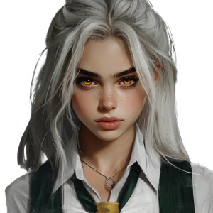 Slytherin Teen Girl Vinyl Car Decal Sticker – Waterproof & UV-Resistant 8"