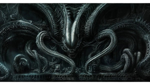 Alien Worship Altar Vinyl Car Decal Sticker – Waterproof & UV-Resistant 8"