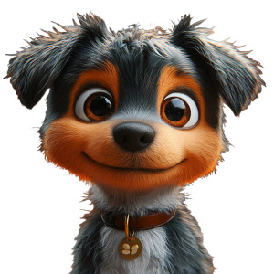 Cute 3D Puppy Vinyl Car Decal Sticker – Waterproof & UV-Resistant 8"