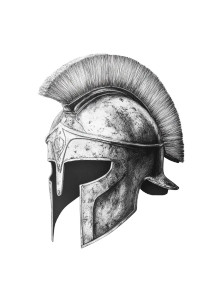 Greek Helmet Drawing Vinyl Car Decal Sticker – Waterproof & UV-Resistant 8" Greek Helmet Drawing Vinyl Car Decal Sticker – Waterproof & UV-Resistant 8"