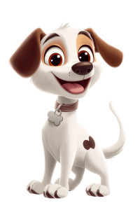 Disney-Style Cartoon Dog Vinyl Car Decal Sticker – Waterproof & UV-Resistant 8"