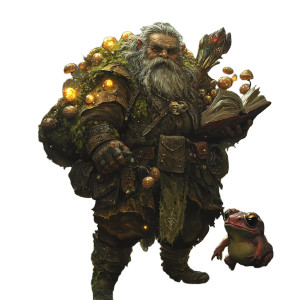 Enchanted Dwarf Sage Vinyl Car Decal Sticker – Waterproof & UV-Resistant 8"