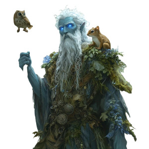 Majestic Firbolg Druid Vinyl Car Decal Sticker – Waterproof & UV-Resistant 8"