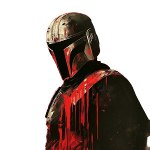 Mandalorian Warrior Vinyl Car Decal Sticker – Waterproof & UV-Resistant 8"