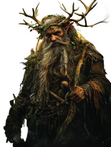 Fantasy Druid Character Vinyl Car Decal Sticker – Waterproof & UV-Resistant 8"