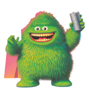 Green Fluffy Monster V2 Vinyl Car Decal Sticker – Waterproof & UV-Resistant 8" Green Fluffy Monster V2 Vinyl Car Decal Sticker – Waterproof & UV-Resistant 8"