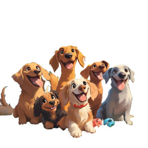 Playful Cartoon Dogs Vinyl Car Decal Sticker – Waterproof & UV-Resistant 8" Playful Cartoon Dogs Vinyl Car Decal Sticker – Waterproof & UV-Resistant 8"