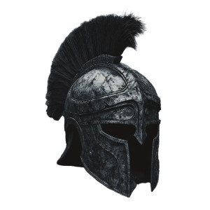 Spartan Helmet Profile Vinyl Car Decal Sticker – Waterproof & UV-Resistant 8"