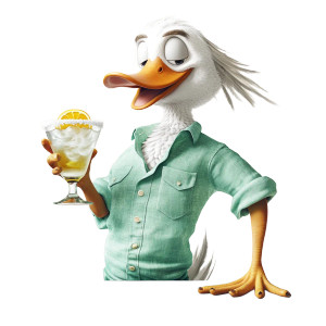 Suave Duck Vinyl Car Decal Sticker – Waterproof & UV-Resistant 8"