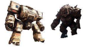 Mecha Vs Monster Vinyl Car Decal Sticker – Waterproof & UV-Resistant 8"