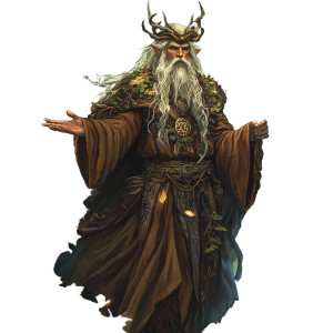 Druid Bark Vinyl Car Decal Sticker – Waterproof & UV-Resistant 8"