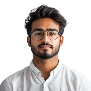 Indian Man With Spectacles Vinyl Car Decal Sticker – Waterproof & UV-Resistant 8"