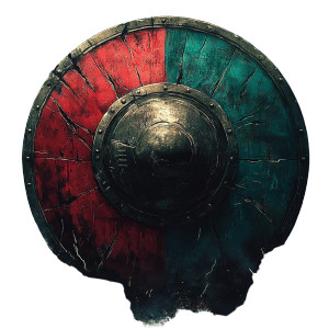 Anime Spartan Shield Vinyl Car Decal Sticker – Waterproof & UV-Resistant 8"