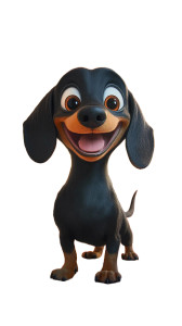 Joyful Dachshund Welcome Vinyl Car Decal Sticker – Waterproof & UV-Resistant 8"