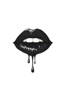 Dripping Lipstick Mouth Vinyl Car Decal Sticker – Waterproof & UV-Resistant 8"