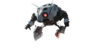 Hopping Robot Chaos Vinyl Car Decal Sticker – Waterproof & UV-Resistant 8"