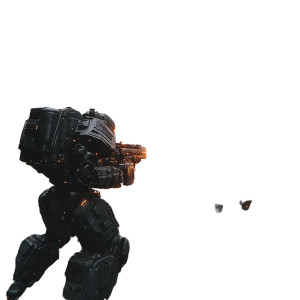 Post-Apocalyptic Mech Battle Vinyl Car Decal Sticker – Waterproof & UV-Resistant 8"