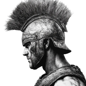 Gladiator Profile V2 Vinyl Car Decal Sticker – Waterproof & UV-Resistant 8"