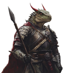 Lizard Man Warrior Vinyl Car Decal Sticker – Waterproof & UV-Resistant 8"