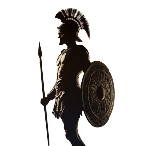 Greek Hoplite Silhouette Vinyl Car Decal Sticker – Waterproof & UV-Resistant 8" Greek Hoplite Silhouette Vinyl Car Decal Sticker – Waterproof & UV-Resistant 8"