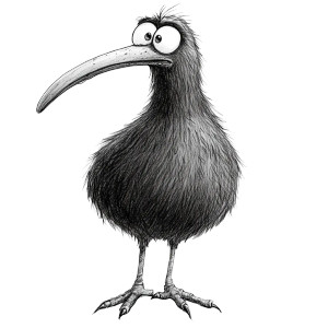 Cartoon Kiwi Vinyl Car Decal Sticker – Waterproof & UV-Resistant 8"