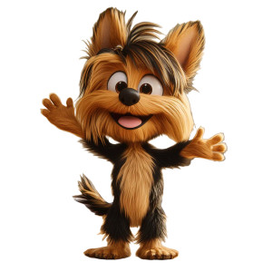 Yorki Dog Wave Vinyl Car Decal Sticker – Waterproof & UV-Resistant 8"