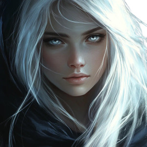 White-Haired Mage V2 Vinyl Car Decal Sticker – Waterproof & UV-Resistant 8"