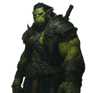 Orc Portrait Vinyl Car Decal Sticker – Waterproof & UV-Resistant 8"