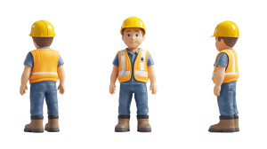 Toy Construction Worker Vinyl Car Decal Sticker – Waterproof & UV-Resistant 8" Toy Construction Worker Vinyl Car Decal Sticker – Waterproof & UV-Resistant 8"