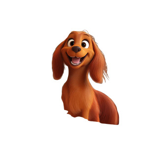 Smiling Irish Setter Vinyl Car Decal Sticker – Waterproof & UV-Resistant 8"