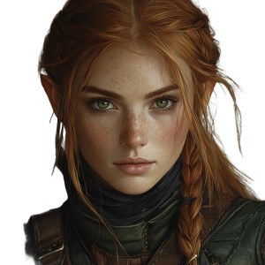 Elven Ranger V2 Vinyl Car Decal Sticker – Waterproof & UV-Resistant 8"