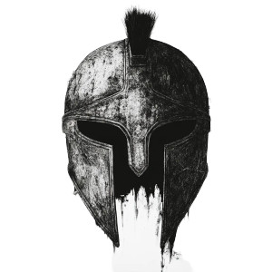 Spartan Helmet Silhouette Vinyl Car Decal Sticker – Waterproof & UV-Resistant 8"