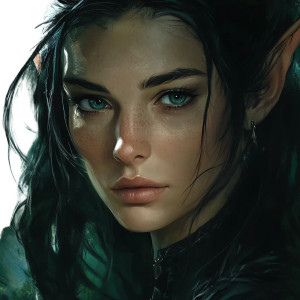 Elven Mage Portrait Vinyl Car Decal Sticker – Waterproof & UV-Resistant 8" Elven Mage Portrait Vinyl Car Decal Sticker – Waterproof & UV-Resistant 8"