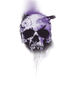 Purple T-Shirt Design Vinyl Car Decal Sticker – Waterproof & UV-Resistant 8"