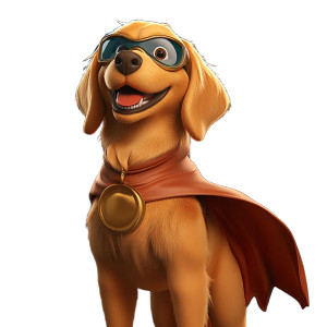 Superhero Golden Retriever Vinyl Car Decal Sticker – Waterproof & UV-Resistant 8" Superhero Golden Retriever Vinyl Car Decal Sticker – Waterproof & UV-Resistant 8"