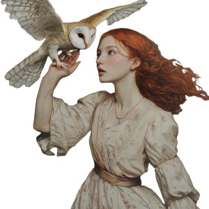 Dancing With Owl Vinyl Car Decal Sticker – Waterproof & UV-Resistant 8"