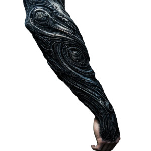 Biomechanical Arm Tattoo Vinyl Car Decal Sticker – Waterproof & UV-Resistant 8" Biomechanical Arm Tattoo Vinyl Car Decal Sticker – Waterproof & UV-Resistant 8"