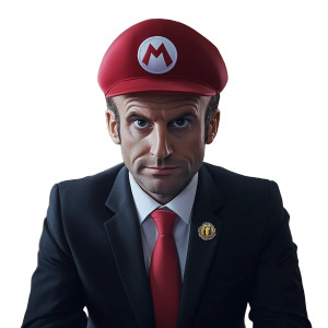 Macron As Mario Vinyl Car Decal Sticker – Waterproof & UV-Resistant 8"