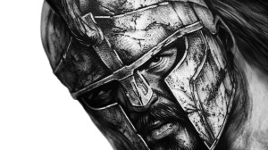 Spartan Warrior Tattoo V23 Vinyl Car Decal Sticker – Waterproof & UV-Resistant 8"