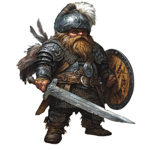 Gnome Warrior V3 Vinyl Car Decal Sticker – Waterproof & UV-Resistant 8"