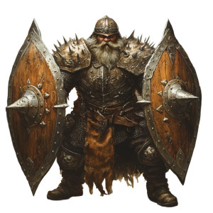 Dwarven Warrior V7 Vinyl Car Decal Sticker – Waterproof & UV-Resistant 8"