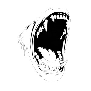 Roaring Mouth Icon Vinyl Car Decal Sticker – Waterproof & UV-Resistant 8"