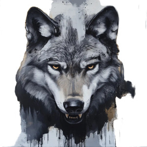 Lobo Gris Vinyl Car Decal Sticker – Waterproof & UV-Resistant 8"