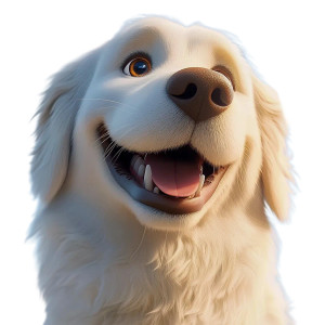 Golden Pyrenees Dog Vinyl Car Decal Sticker – Waterproof & UV-Resistant 8"