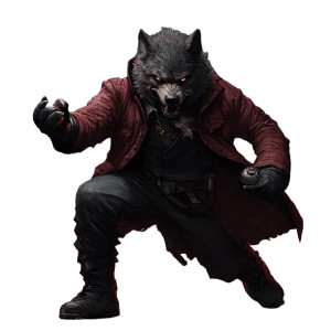 Pimp Werewolf Grenade Vinyl Car Decal Sticker – Waterproof & UV-Resistant 8"