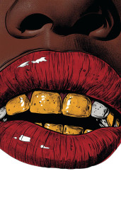 Golden Smile Close-Up V2 Vinyl Car Decal Sticker – Waterproof & UV-Resistant 8"